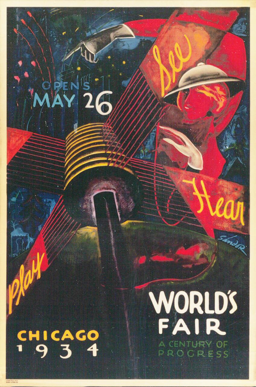 19A-190_Century of Progress World's Fair poster_Raymond (Sandor) Katz