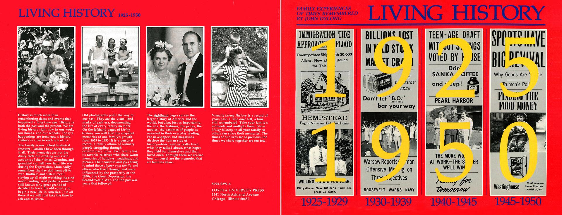 20D-03a_Living History 1925-1950 Book Cover_John Dylong