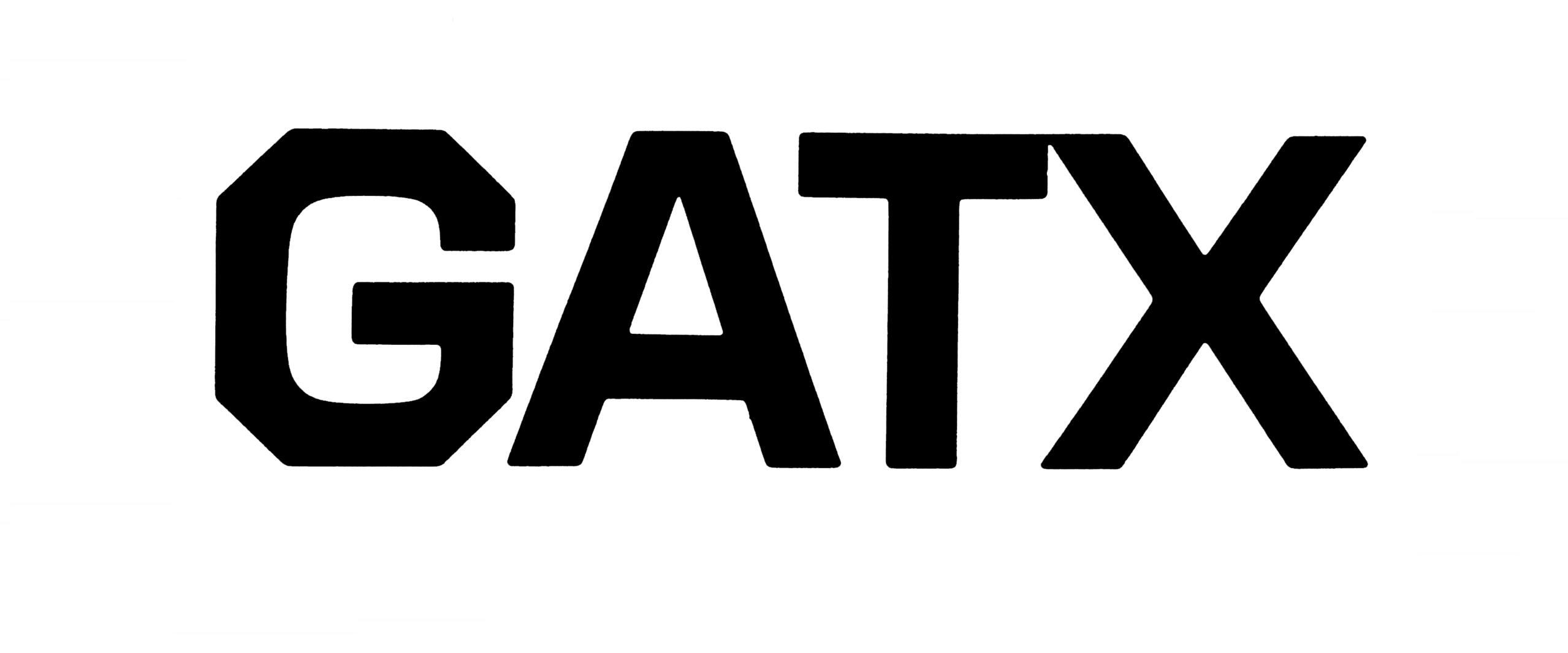 "GATX" in bold, black uppercase letters on a white background.