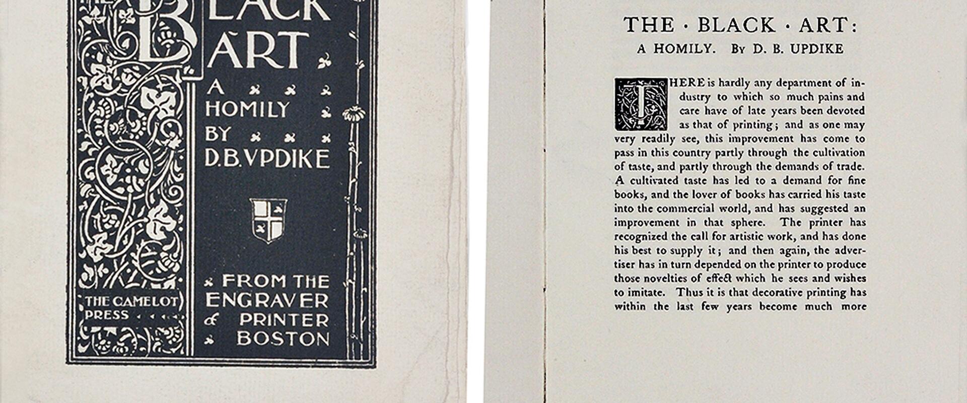 19A-185_The Black Art book design_Frederic W. Goudy