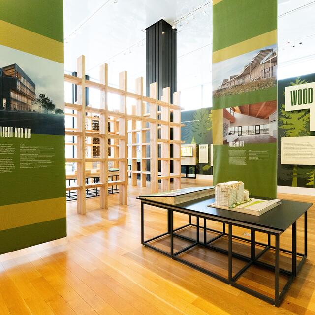 23B-14c_ReFramed: The Future of Cities in Wood Exhibition Design_	Bud Rodecker/Alyssa Arnesen/Marisa Cruz