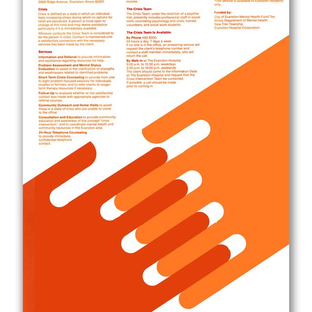 24B-25_Evanston Crisis Intervention and Referral Service poster_Gene Rosner