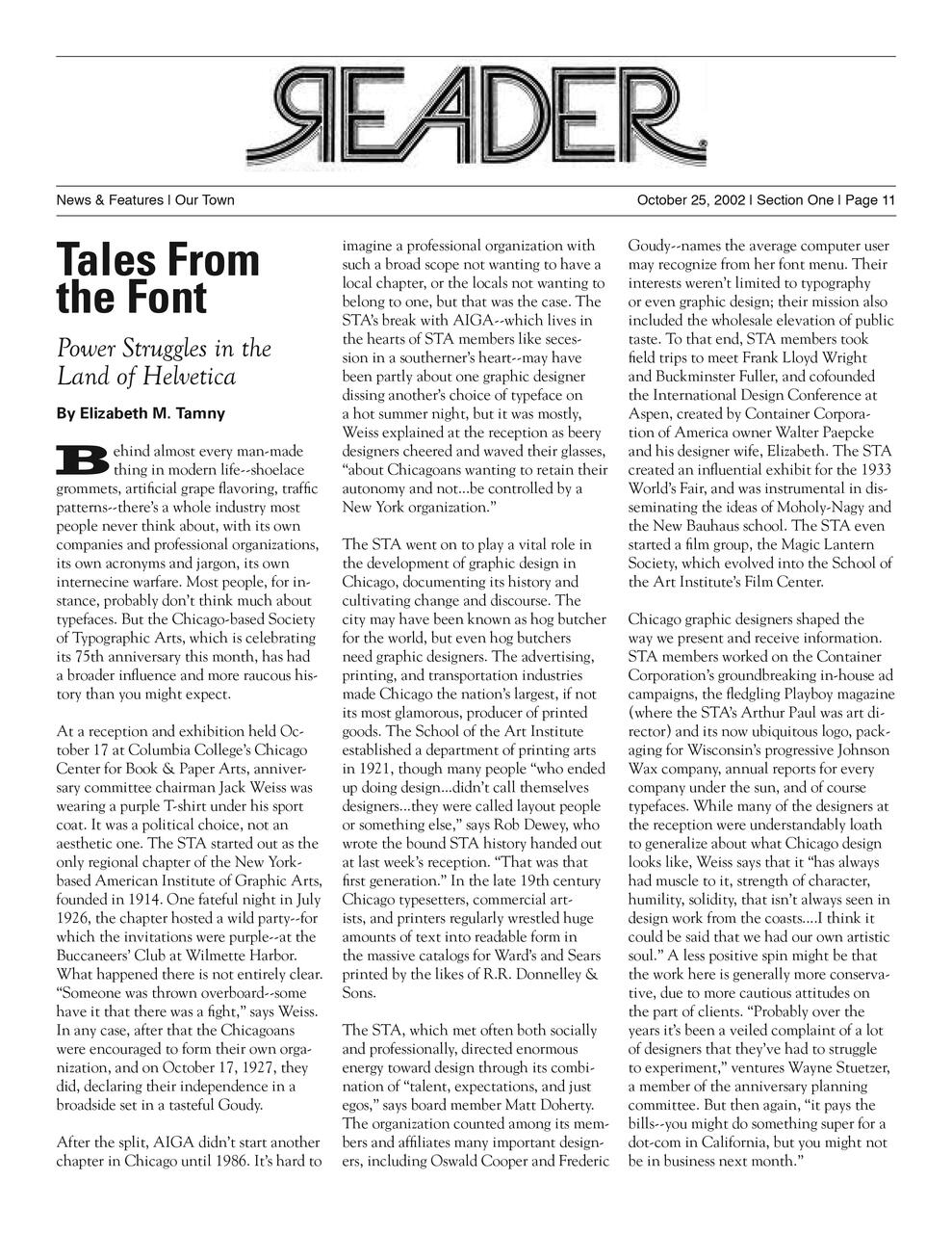 Tales From the Font