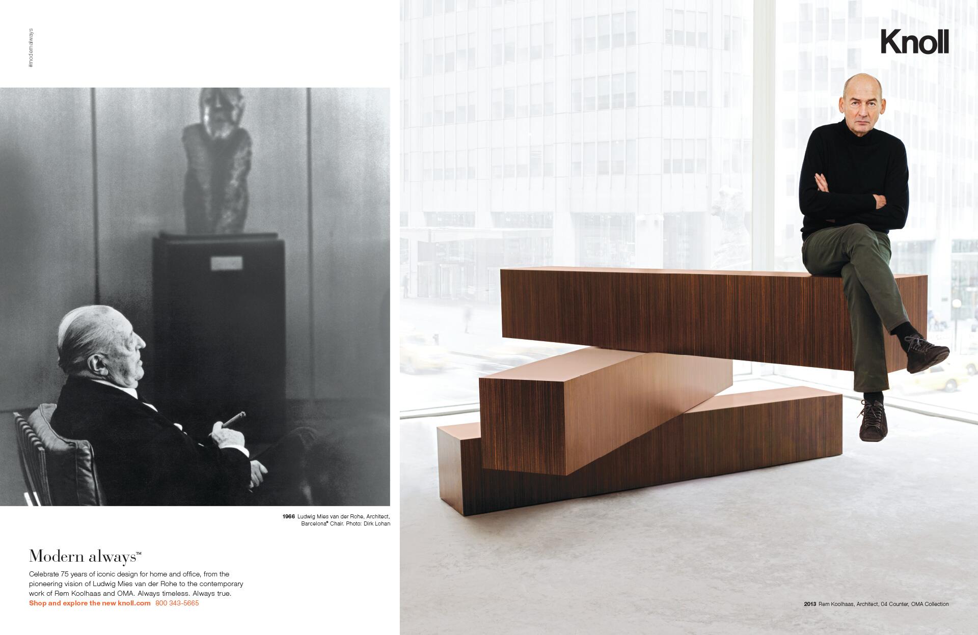 16C-104_Modern always: Knoll 75th Anniversary (with Mies van der Rohe and Rem Koolhaas)_50,000feet