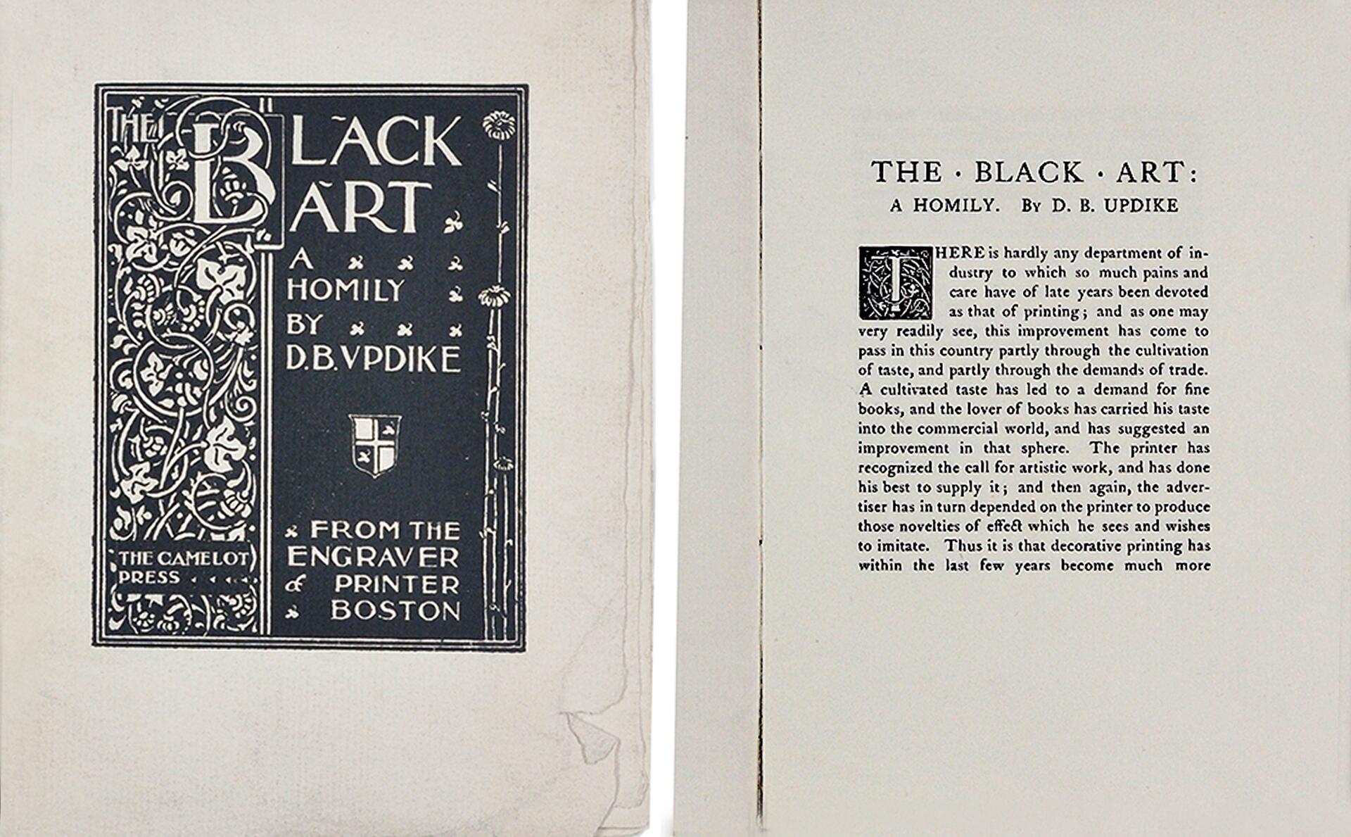 19A-185_The Black Art book design_Frederic W. Goudy