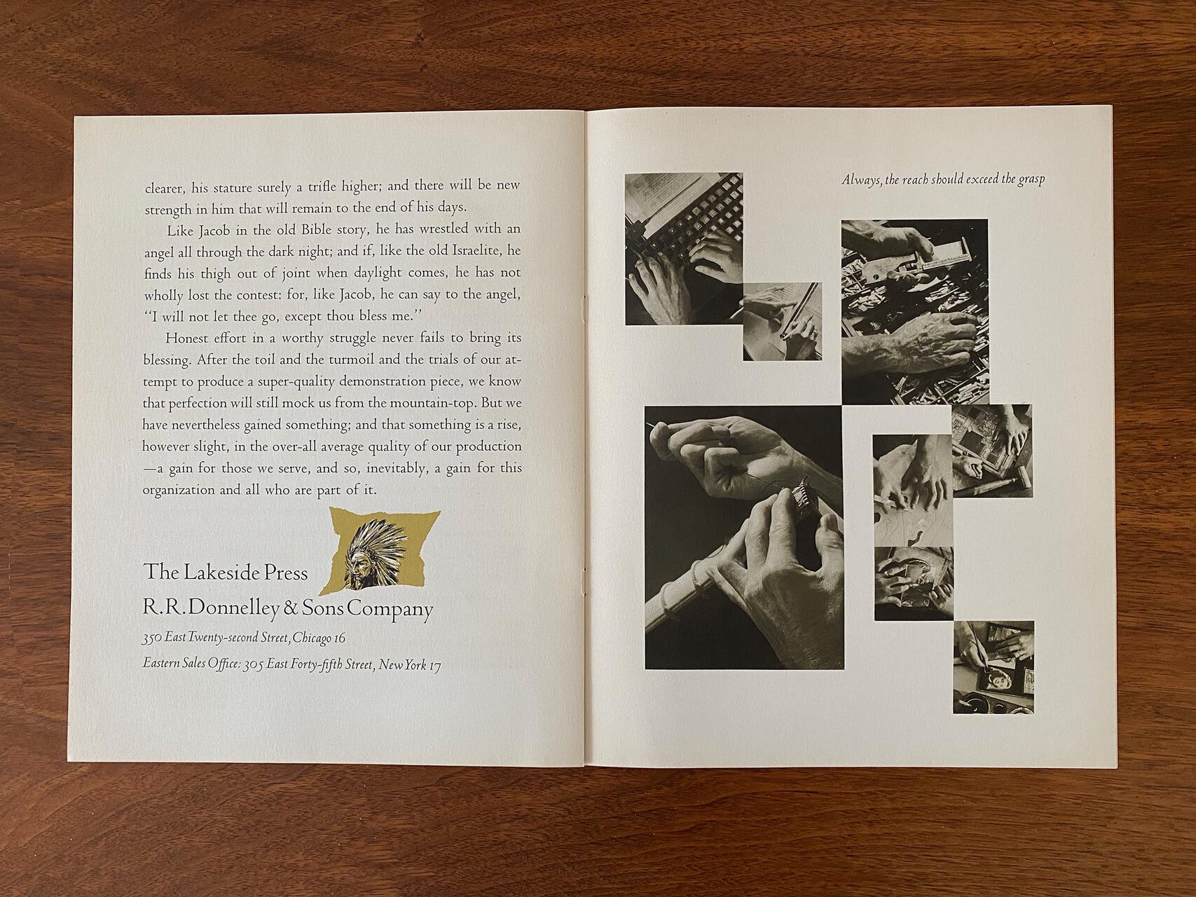 21A-22c_R.R. Donnelley & Sons: Jacob Wrestled with an Angel Brochure_Prentiss Smith