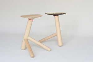 16C-186_Stool Y - Stool from Comb Pattern Collection_Sung Jang
