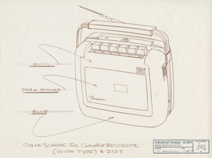 19B-30_Color Scheme: Portable Cassette Recorder_Charles Harrison