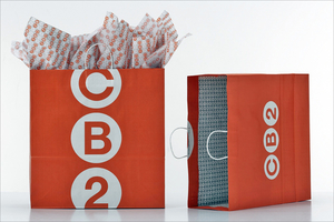 19E-11_Crate & Barrel: CB2 Orange Logo Shopping Bags_Alessandro Franchini/C&B Team
