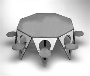23A-21_Ahrens Manufacturing Company: Folding Picnic Table Model_Henry Glass