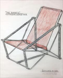 23A-24_Mantis Flat Folding Lounge Chair_Henry Glass
