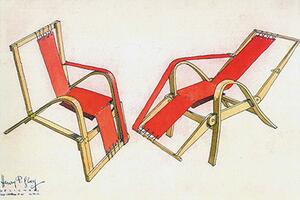 23A-25_Folding Chair_Henry Glass